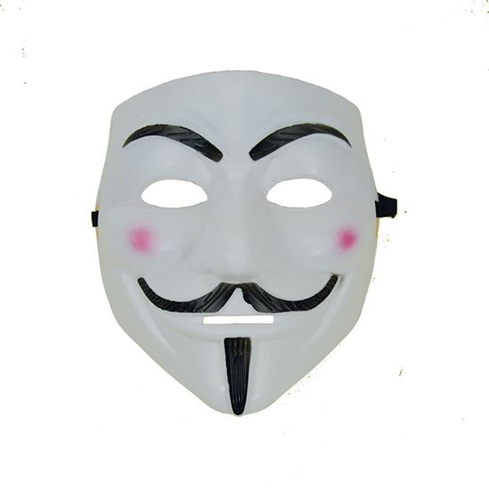 Masker V for Vendetta - Willaert, verkleedkledij, fantasiekledij, halloween, happy halloween, creepy, 31 oktober, voodoo, spook, zombie, duivel, bloed